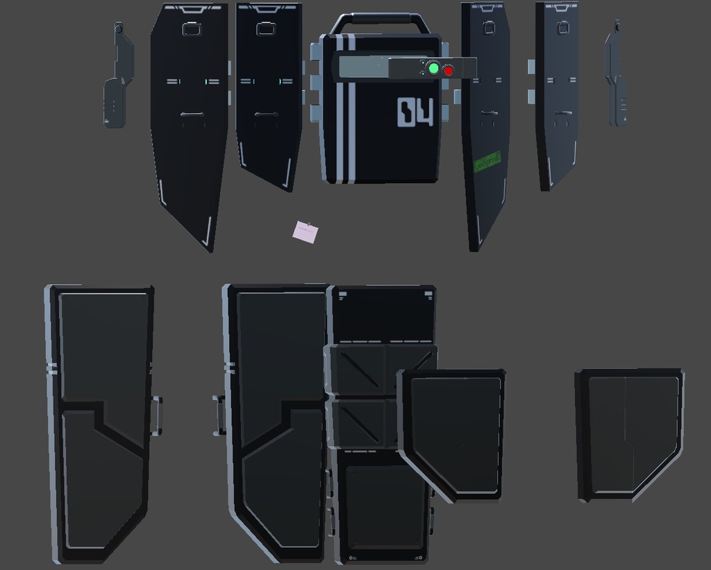 VBA社製大型バリスティックシールド