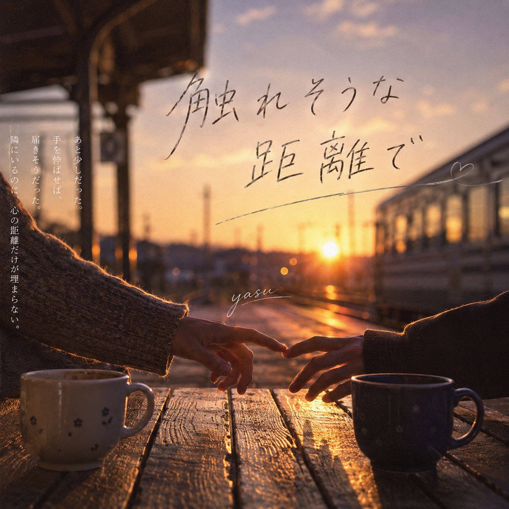 触れそうな距離で