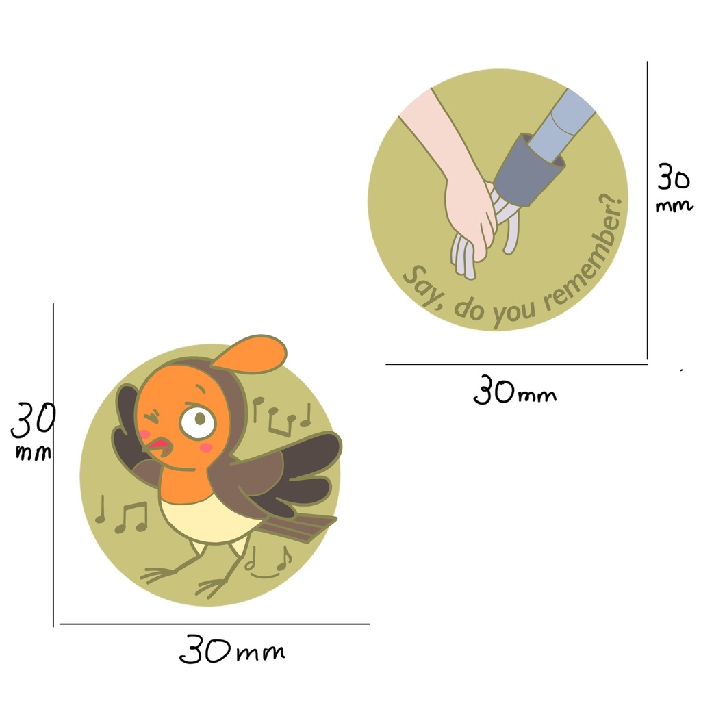 【２種セット割引】ピンバッジ