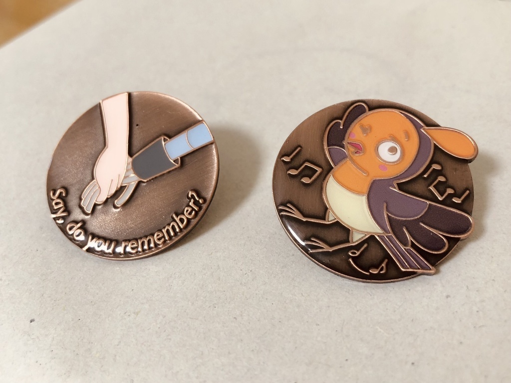 【2種セット割引】ピンバッジ