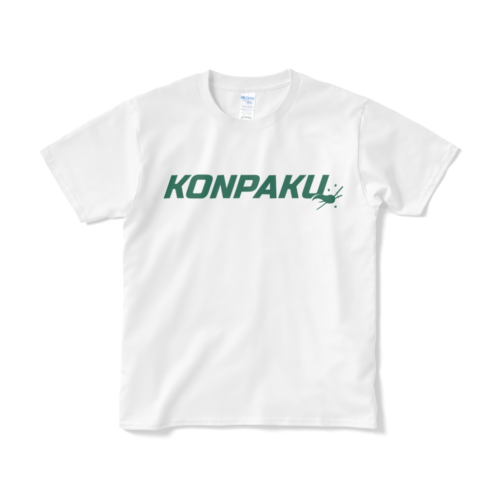 KONPAKU 白Tシャツ(緑文字)