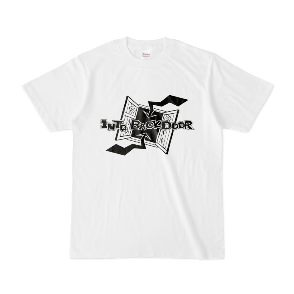 INTO BACKDOOR Tシャツ（ホワイト）【前面プリント】