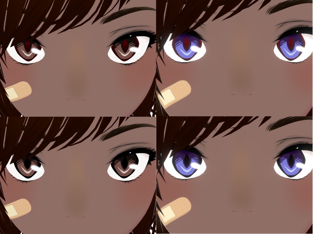 [Vroid Studio] Bungou Stray Dogs eye pack demo