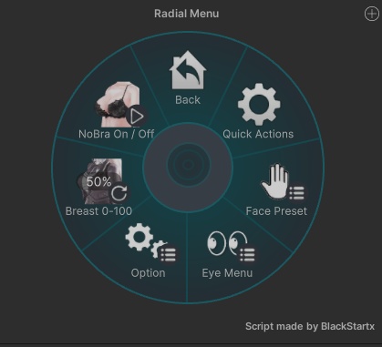 【無料】LUMINA Kisekae に胸のメニューを追加するやつ