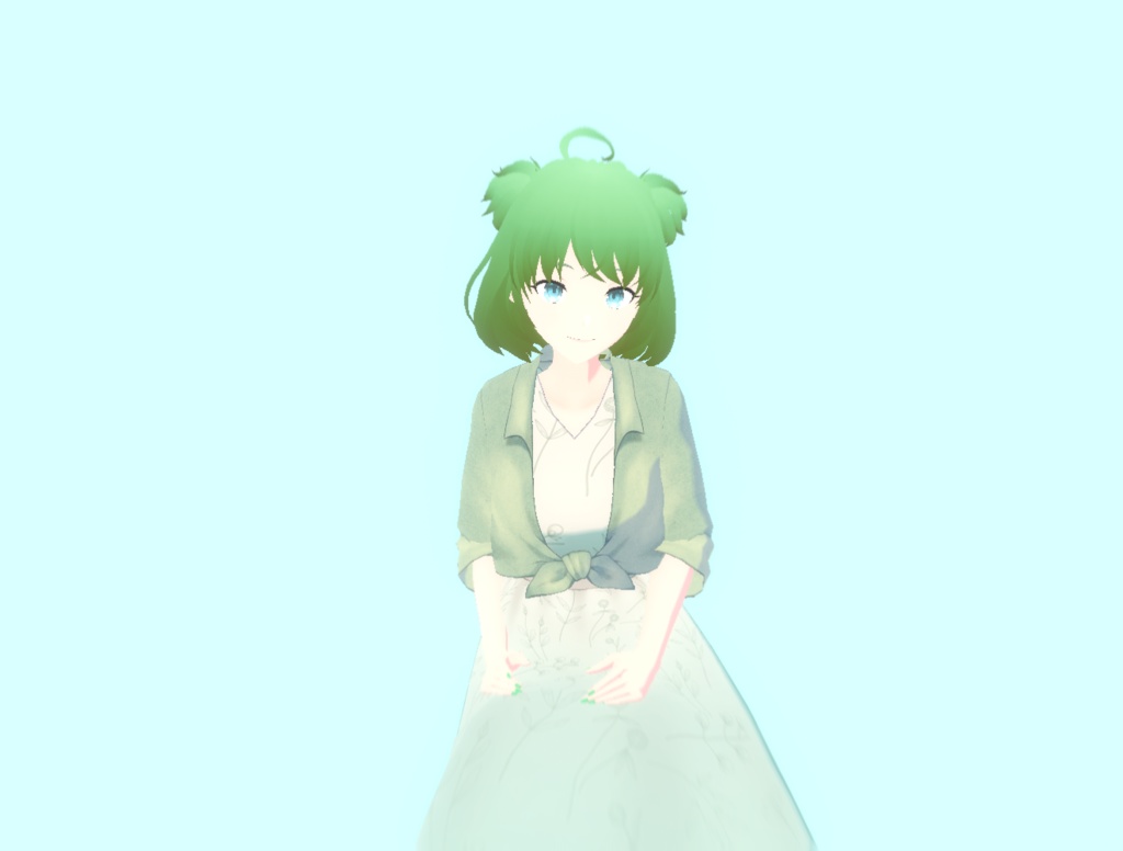 青りんご [ GREEN APPLE  ] 3D MODEL 3Dモデル [VRM VROID] - moonyboy - 5/5