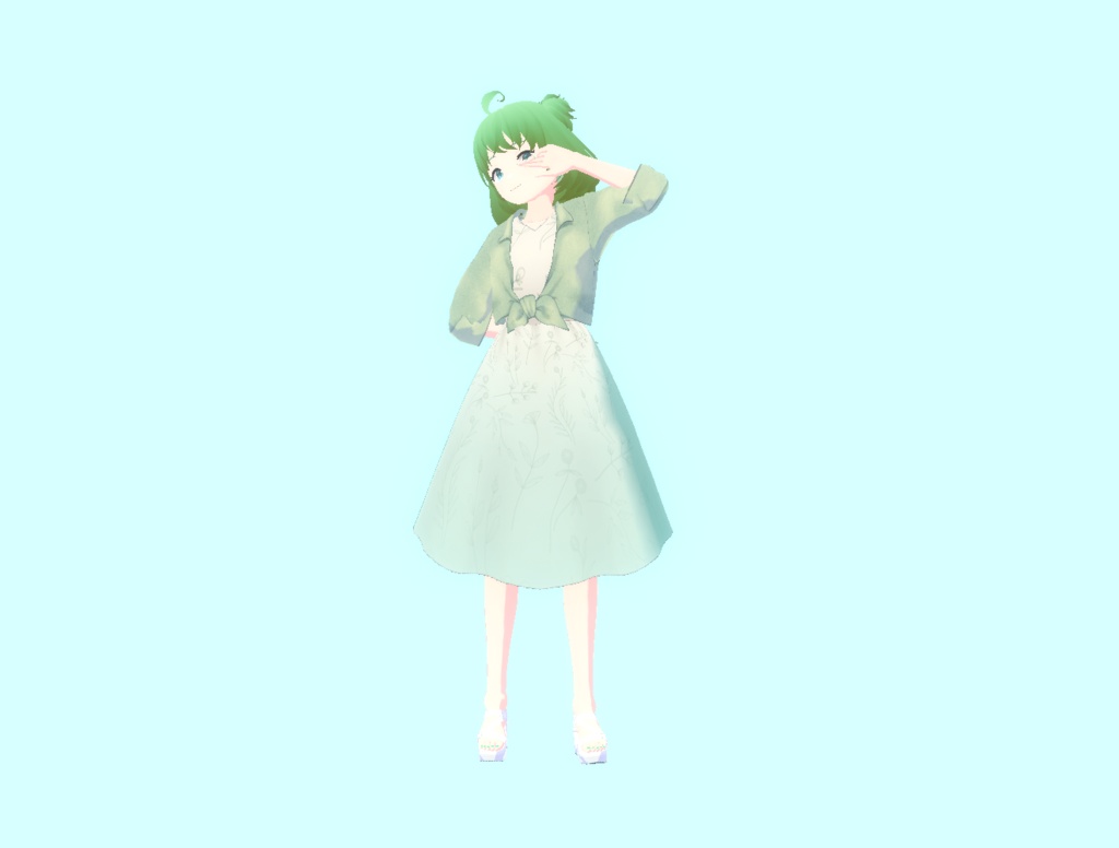 青りんご [ GREEN APPLE  ] 3D MODEL 3Dモデル [VRM VROID] - moonyboy - 2/5