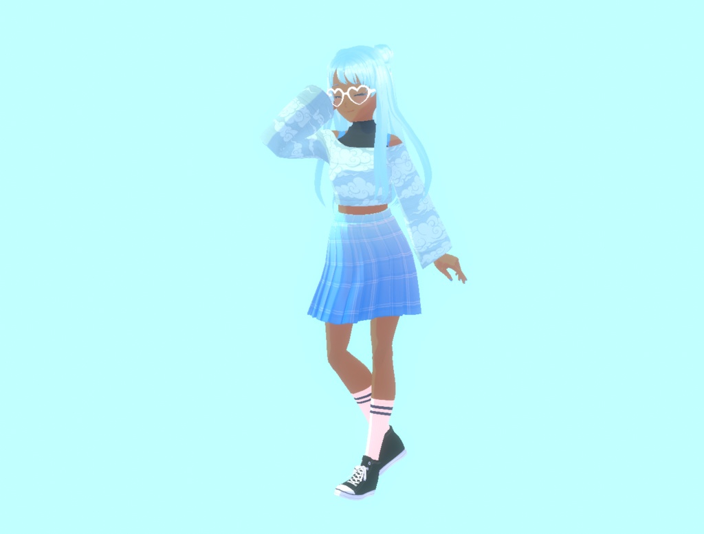 雨の レイニー [ RAINY ] 3D MODEL 3Dモデル [VRM VROID] - moonyboy - 2/3