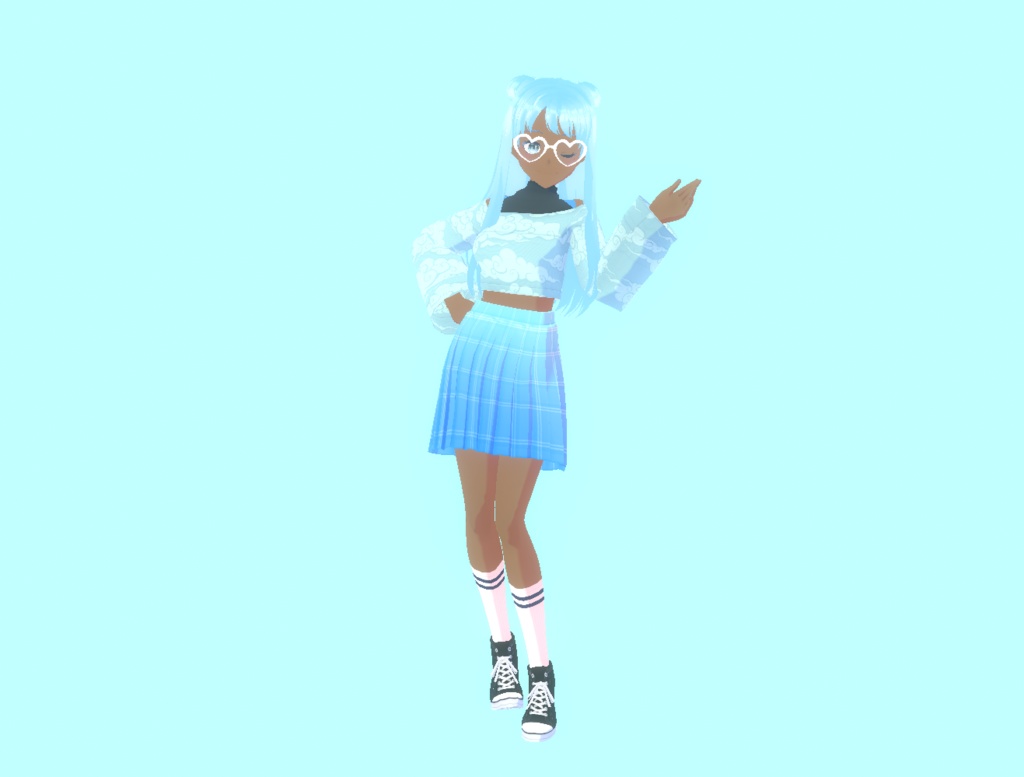 雨の レイニー [ RAINY ] 3D MODEL 3Dモデル [VRM VROID] - moonyboy - 3/3