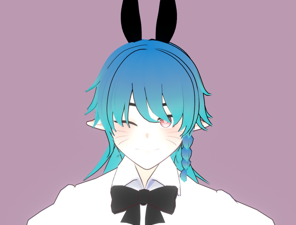 BUNNY BOY うさぎの男の子 USAGI VRM VROID 3D MODEL AVATAR