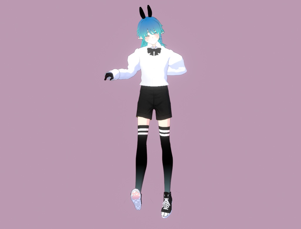 BUNNY BOY うさぎの男の子 USAGI VRM VROID 3D MODEL AVATAR - moonyboy - 2/4