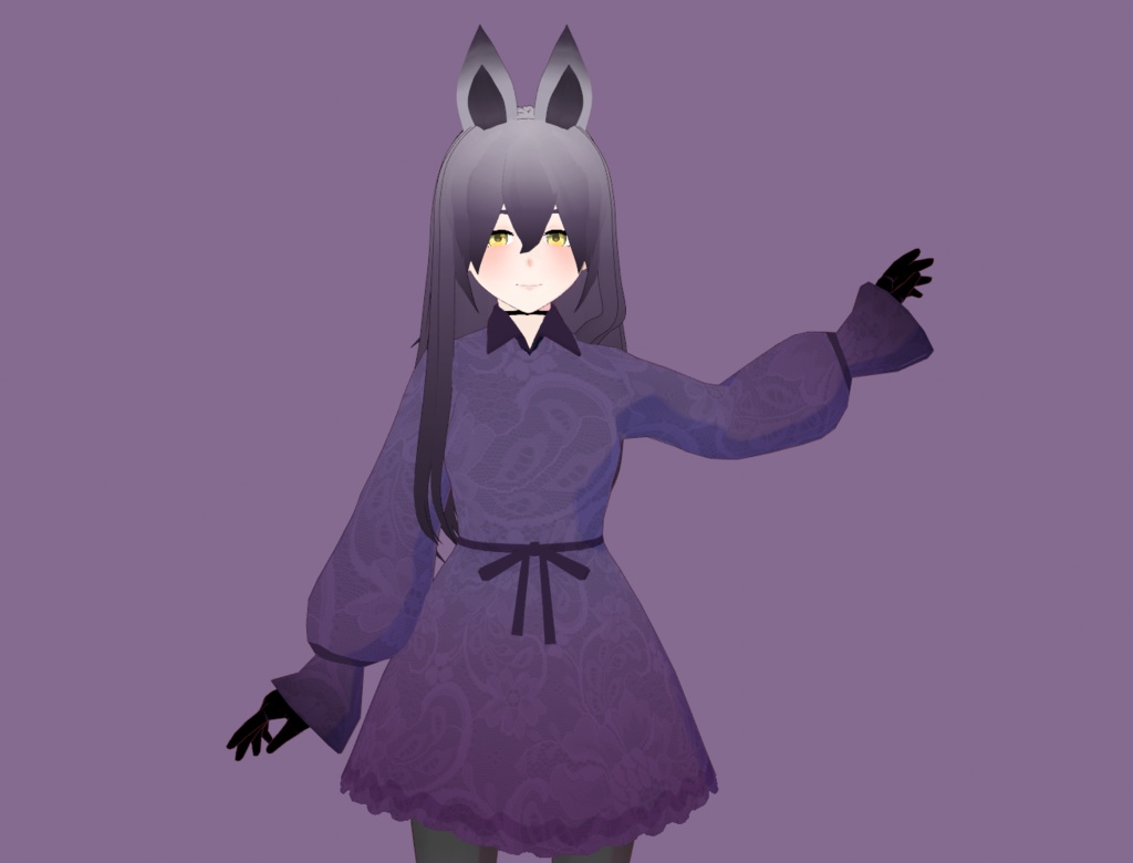 パープル魔法少女 PURPLE MAGICAL GIRL [VRM VROID AVATAR] - moonyboy - 6/6