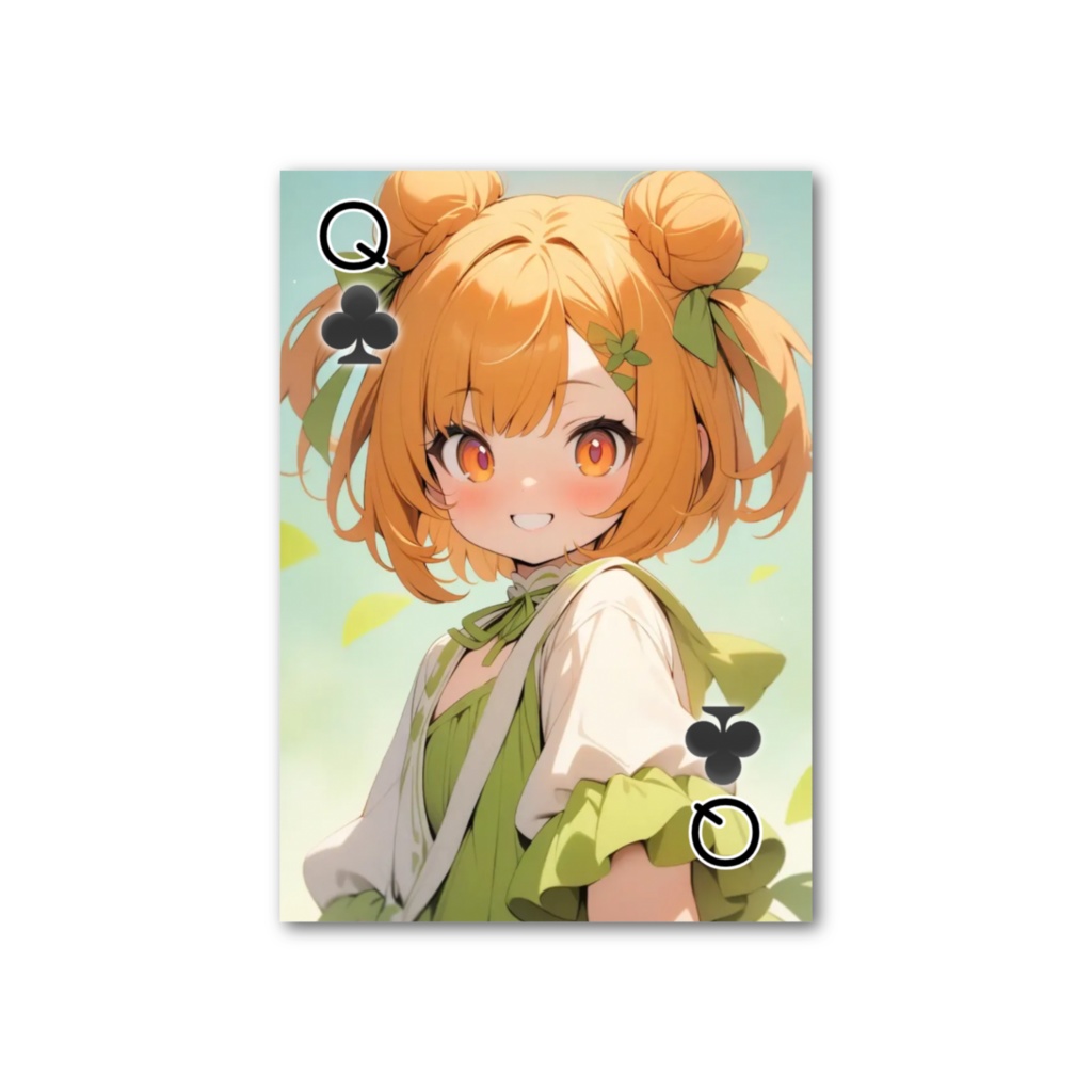 夏彩家トランプ♣のQ