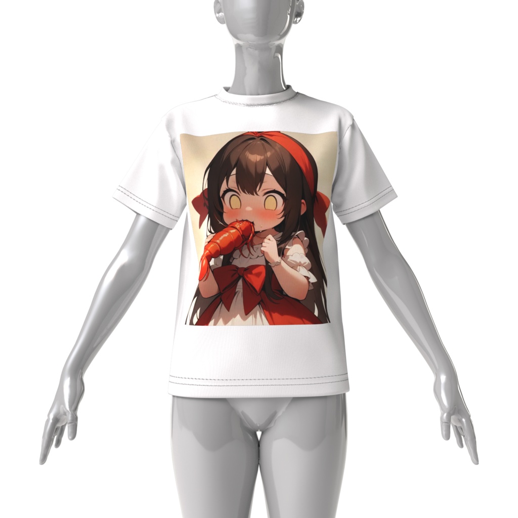 もぐもぐ素体ちゃんTシャツ