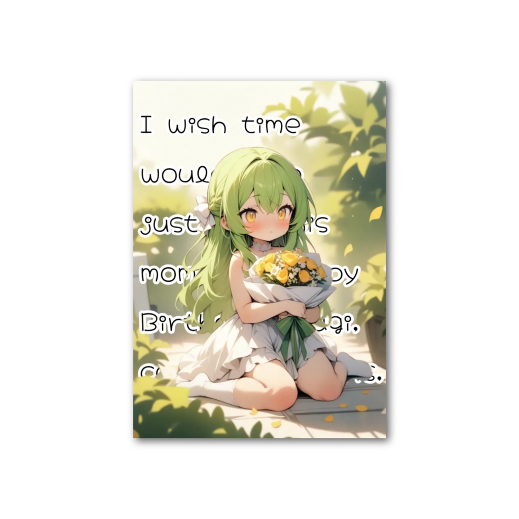 (4月1日)ウサギ誕生日フォトカード