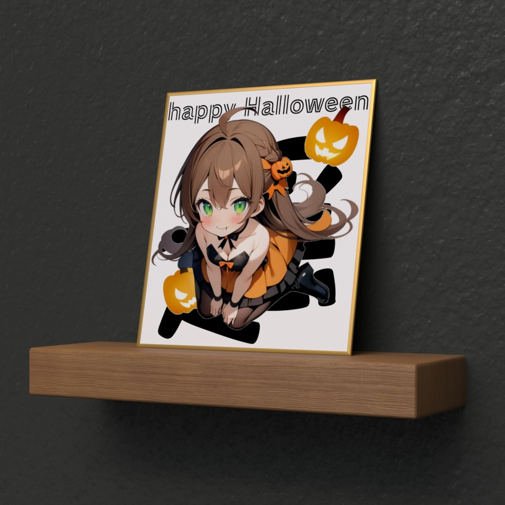 ハロウィンなるミニ色紙