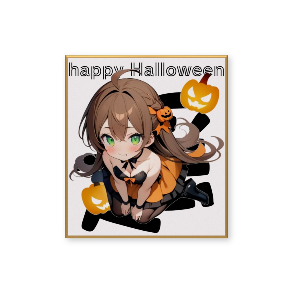 ハロウィンなるミニ色紙