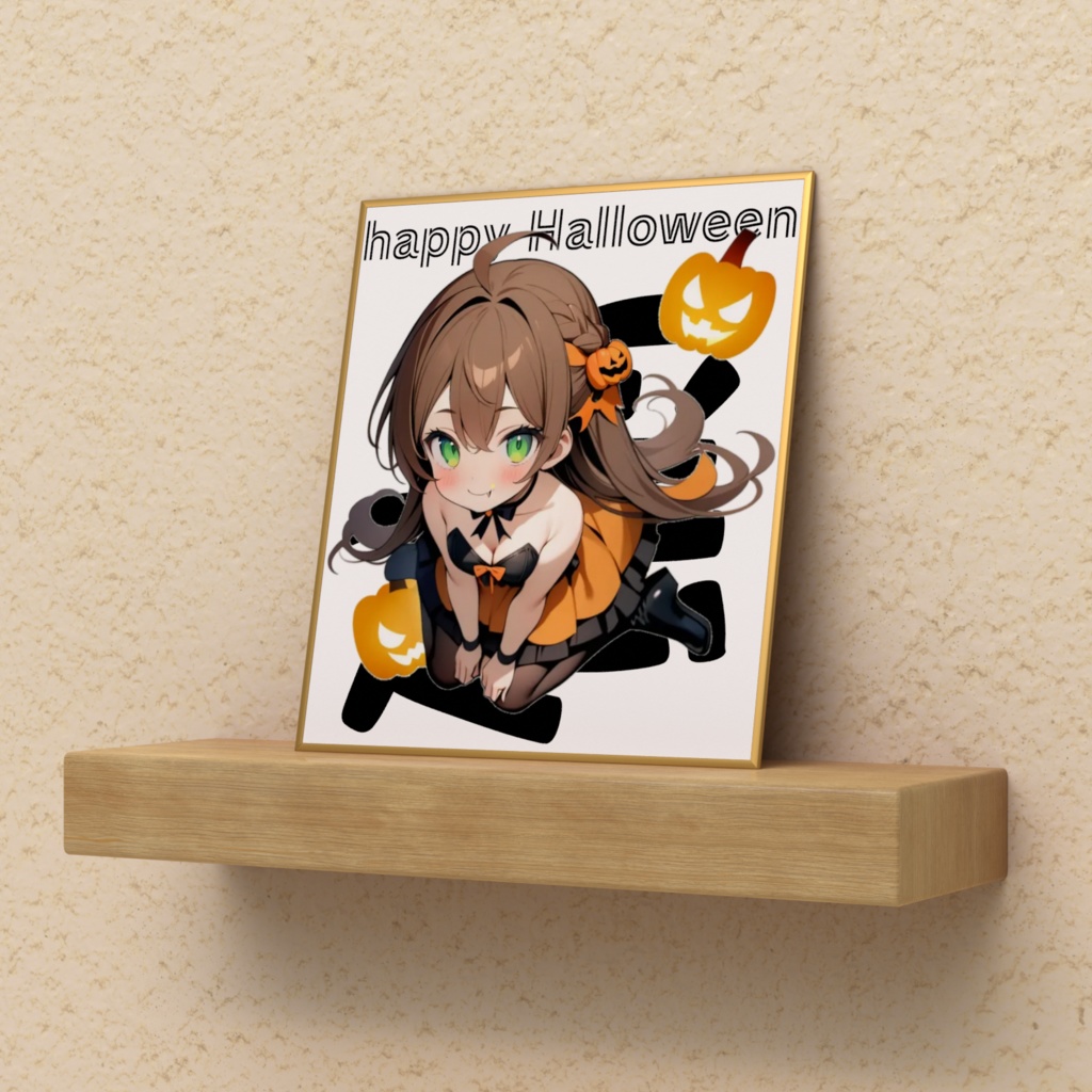 ハロウィンなるミニ色紙