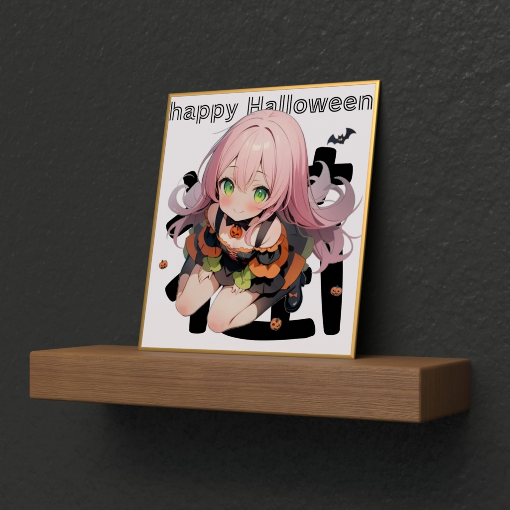 ハロウィンちまミニ色紙