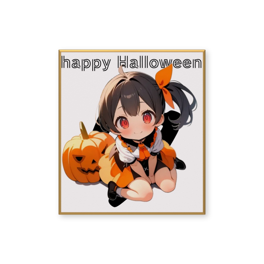 ハロウィンゆっきーミニ色紙
