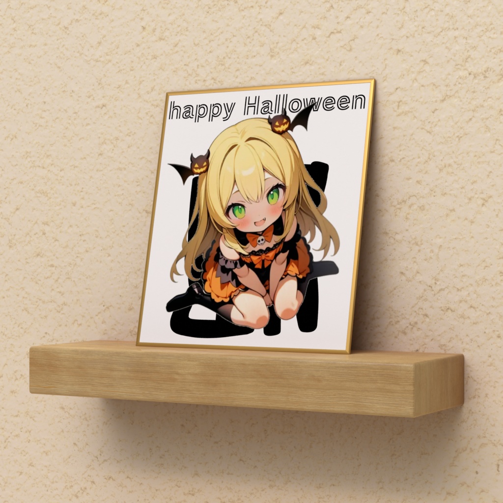 ハロウィンありすミニ色紙
