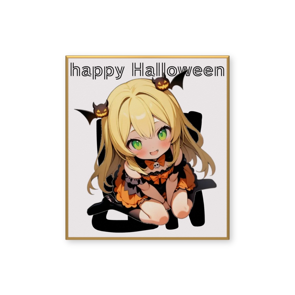 ハロウィンありすミニ色紙