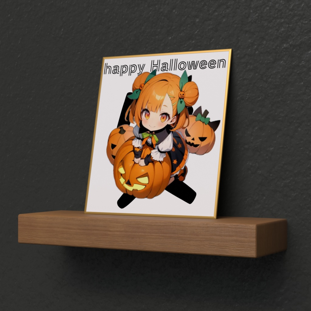 ハロウィンやえミニ色紙