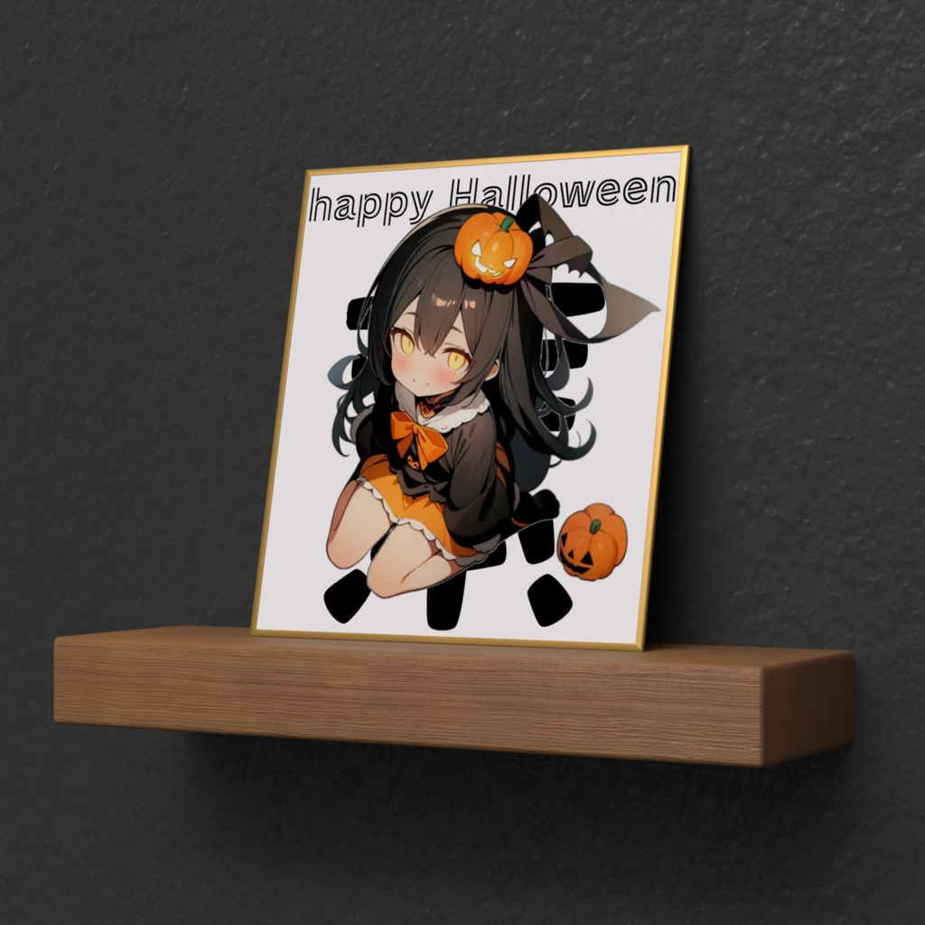 ハロウィン素体ちゃんミニ色紙