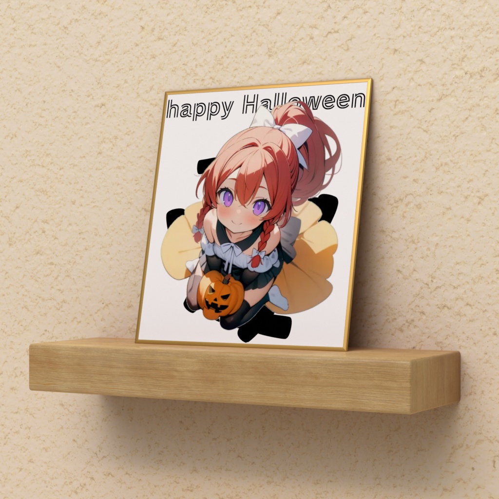 ハロウィン深紅ミニ色紙