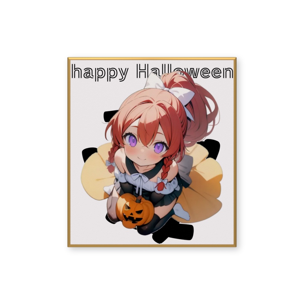 ハロウィン深紅ミニ色紙