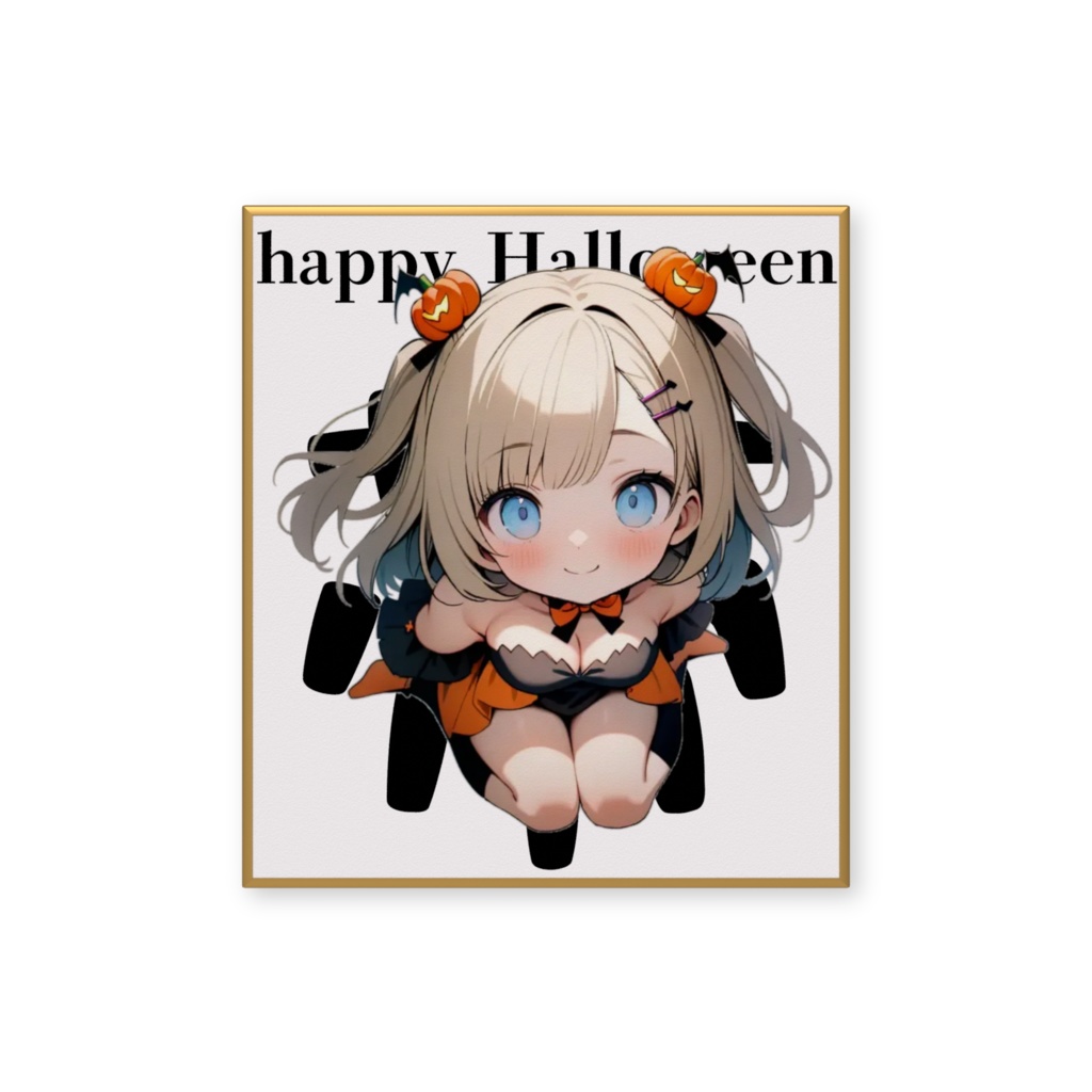 ハロウィンりなミニ色紙