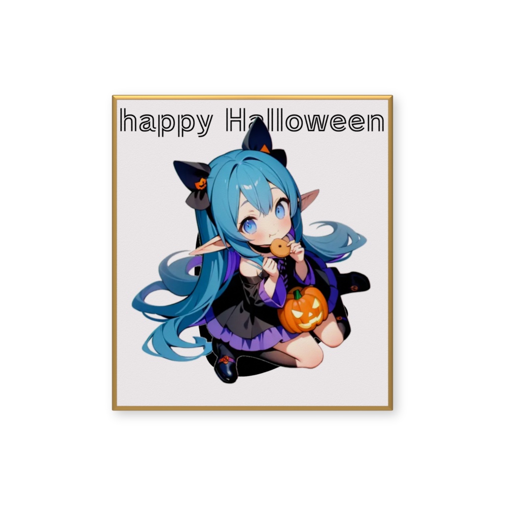 ハロウィンレイレイミニ色紙