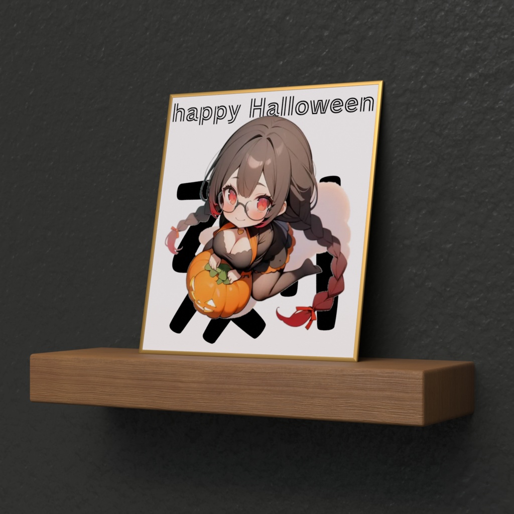 ハロウィンなのはなミニ色紙