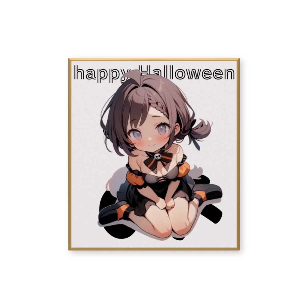 ハロウィンみあミニ色紙