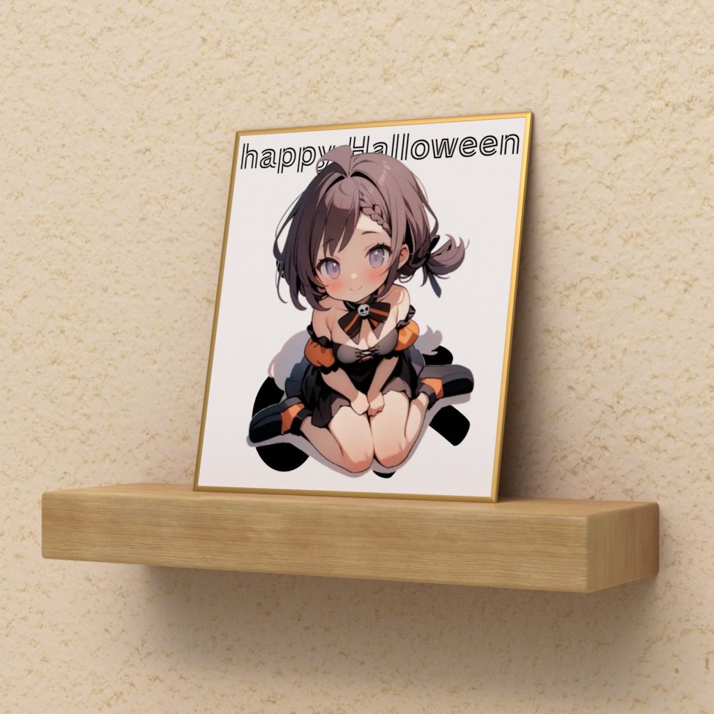 ハロウィンみあミニ色紙