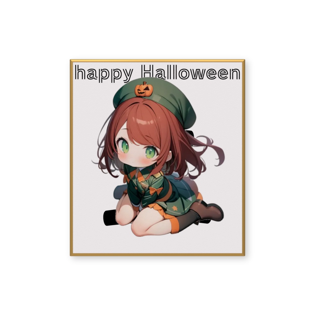 ハロウィンエルルゥミニ色紙