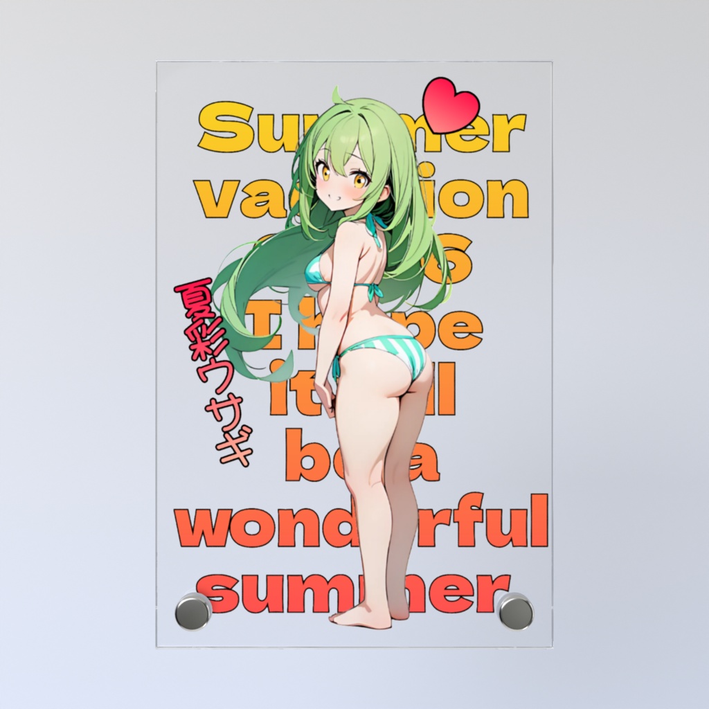 夏休みアクリルフォトパネル 01.夏彩ウサギ