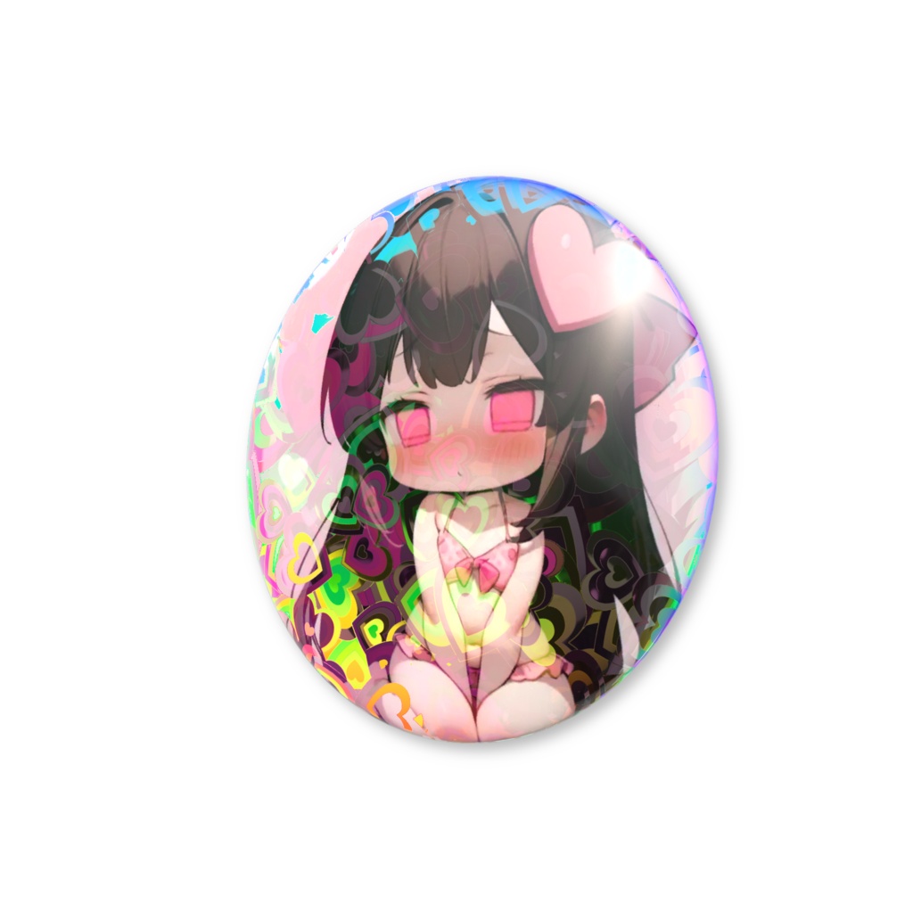 ホログラム缶バッジ 09.素体ちゃん
