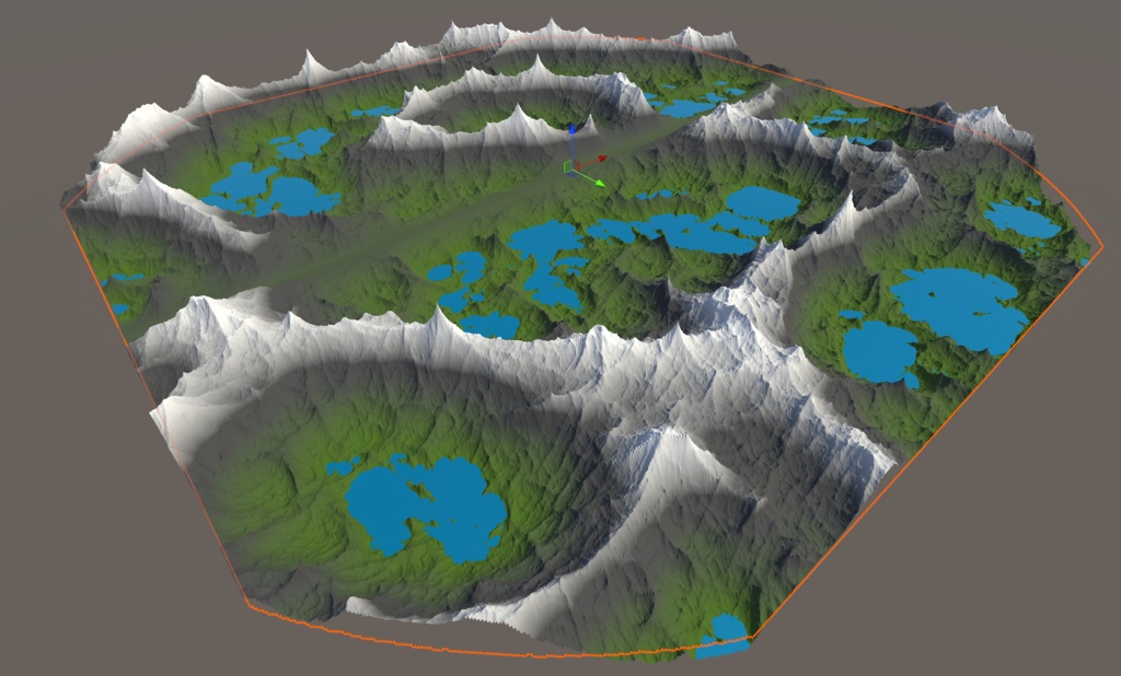 【無料】移動背景用無限地形自動生成シェーダー