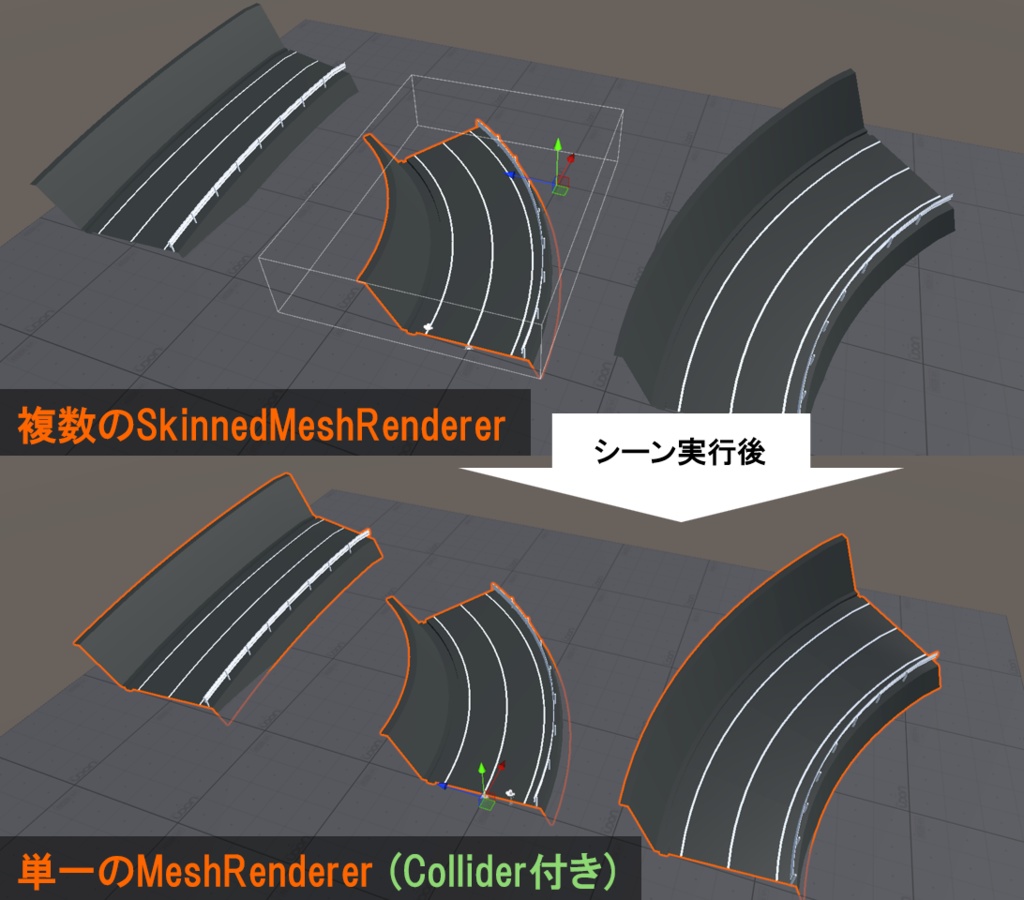 【無料】RuntimeSkinnedMeshBaker(負荷/容量削減用)