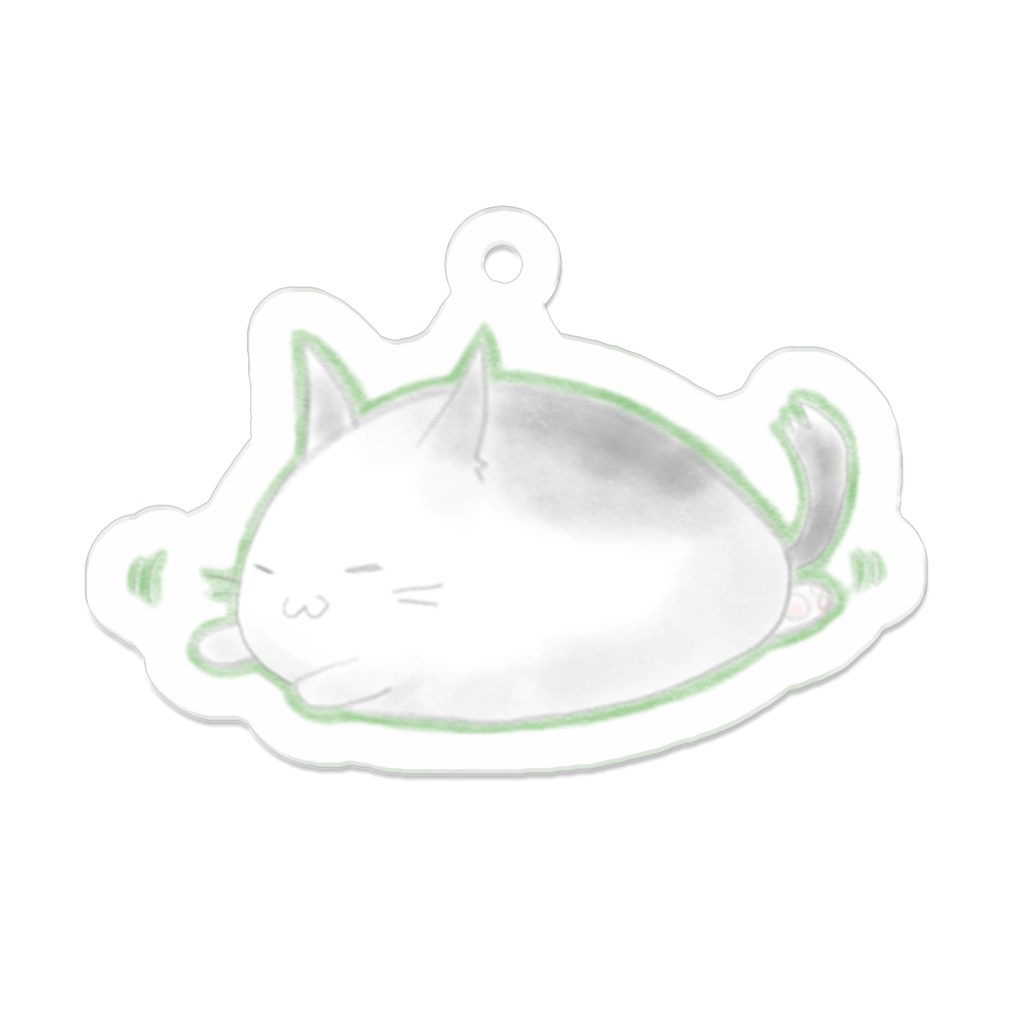 すやすやねこアクキー