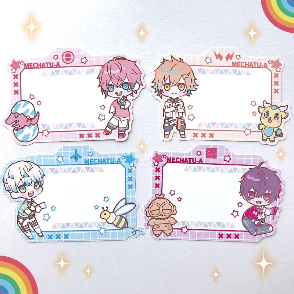 にじさんじMECHATU-A 9種メッセージカードセット【非公式】