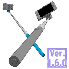 3D 自撮り棒(クリスタ1.6.0~・コミスタ用)セルカ棒　セルフィースティック