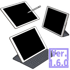 3D　2016タブレット端末（クリスタ1.6.0~・コミスタ用）パッド　パソコン