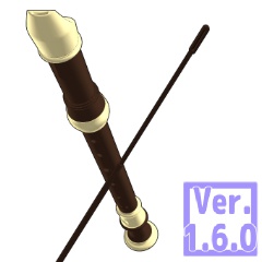 3D ソプラノリコーダー ジャーマン式(クリスタ1.6.0~・コミスタ用)縦笛 楽器