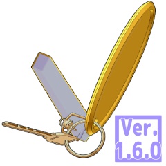 3D ホテルキー　鍵(クリスタ1.6.0~・コミスタ用)