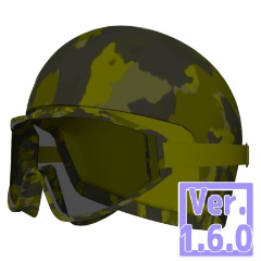 ３D ゴーグルとヘルメット（クリスタ1.6.0~・コミスタ用）眼鏡