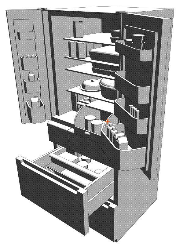 3D 大型冷蔵庫(コミスタ用)