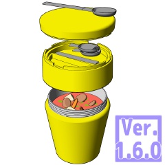 3D ランチマグ(クリスタ1.6.0~・コミスタ用)コミスタ側携帯ボトル付き