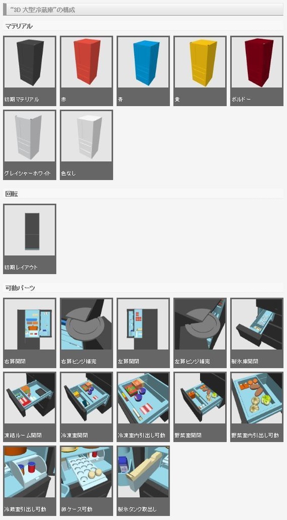 3D 大型冷蔵庫(クリスタ用1.6.0~専用)