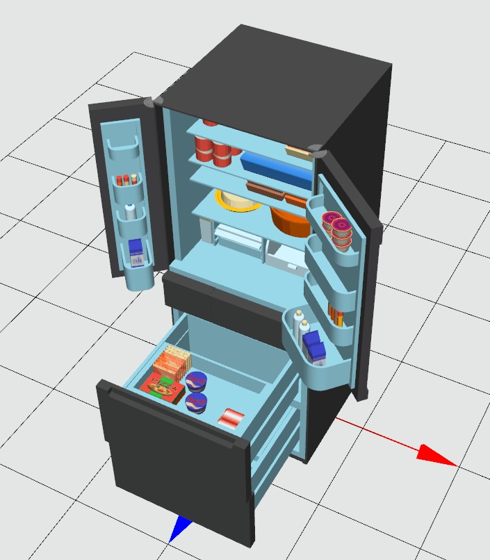 3D 大型冷蔵庫(クリスタ用1.6.0~専用)